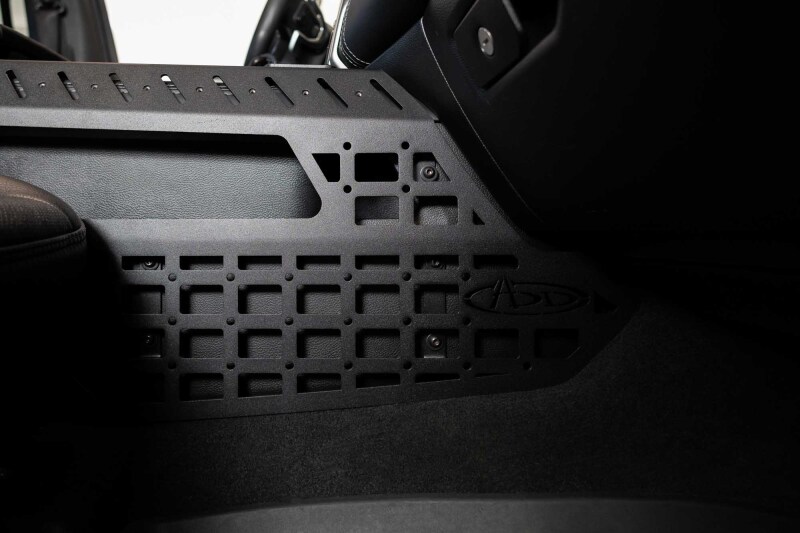 RAM 1500 TRX Center Console Molle Panels & Digital Device Bridge - Addictive Desert Designs - Hammer Black - `21-`27